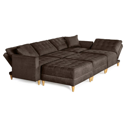 Sala Modular Godric de 6 modulos Color Chocolate