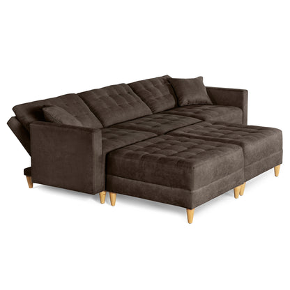 Sala Modular Godric de 5 modulos Color Chocolate