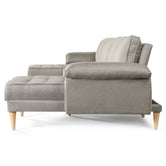 Sala Modular Doble Chaise Salazar Color Gris Claro
