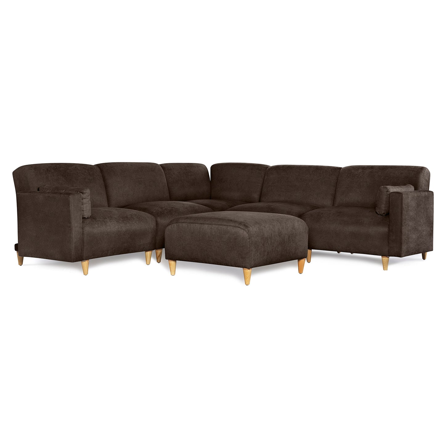 Sala Modular de 6 modulos Zavian Color Chocolate