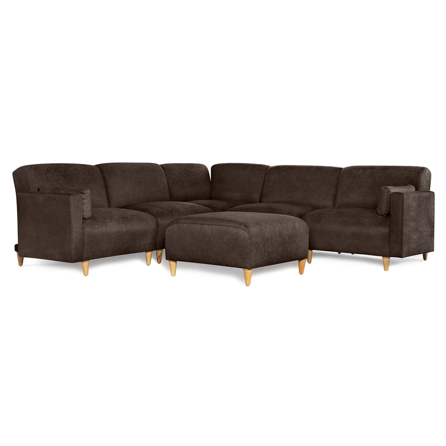 Sala Modular de 6 modulos Zavian Color Chocolate