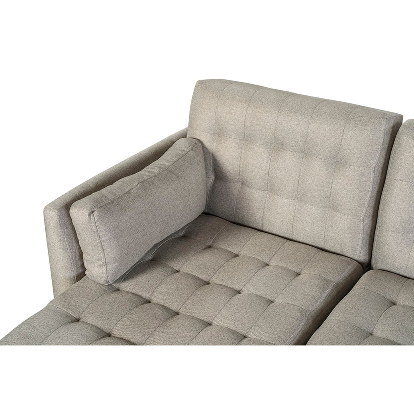 Sala Modular Doble Chaise Boyd Color Gris Claro