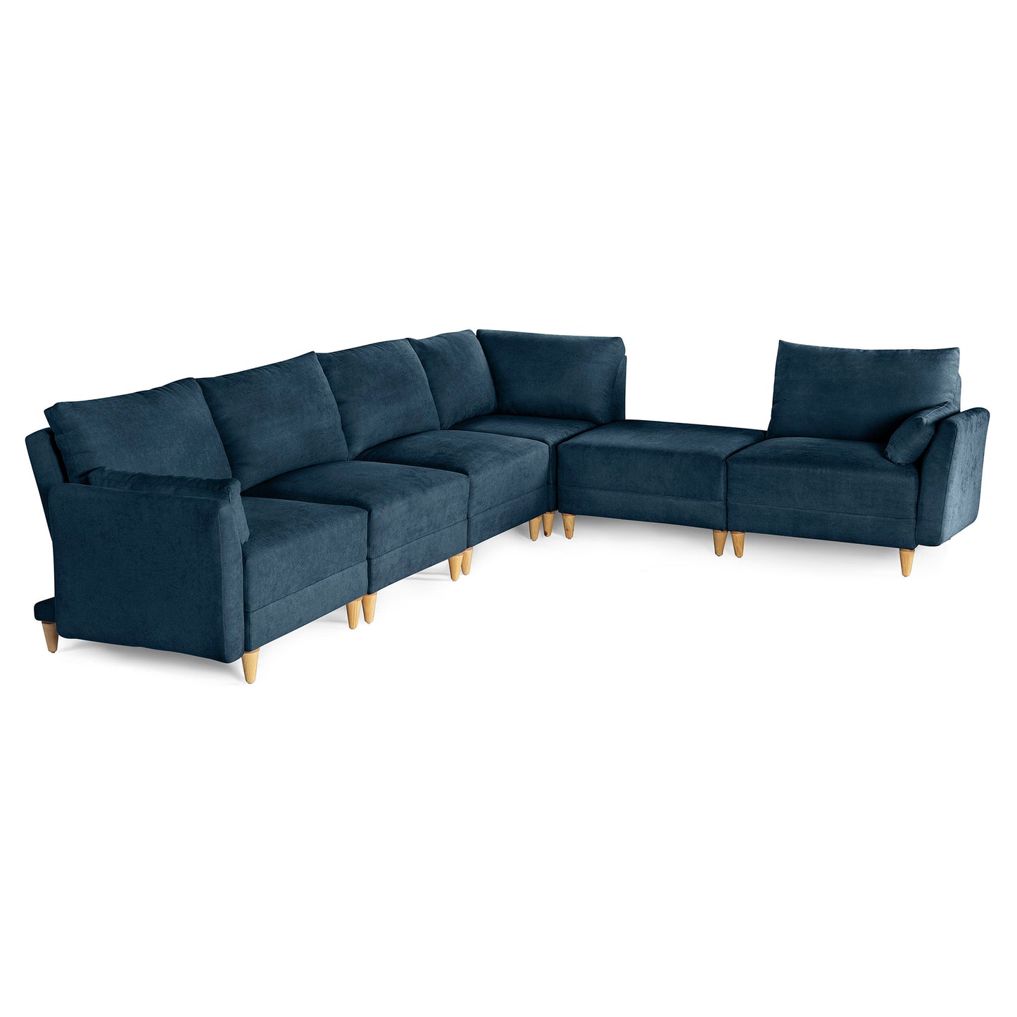 Sala modular Everyn de 6 modulos Color azul