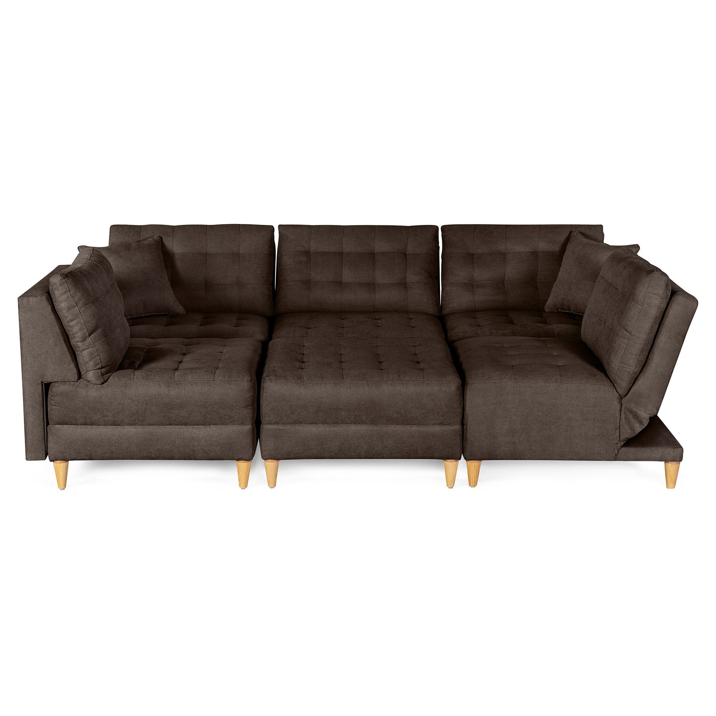 Sala Modular Godric de 6 modulos Color Chocolate