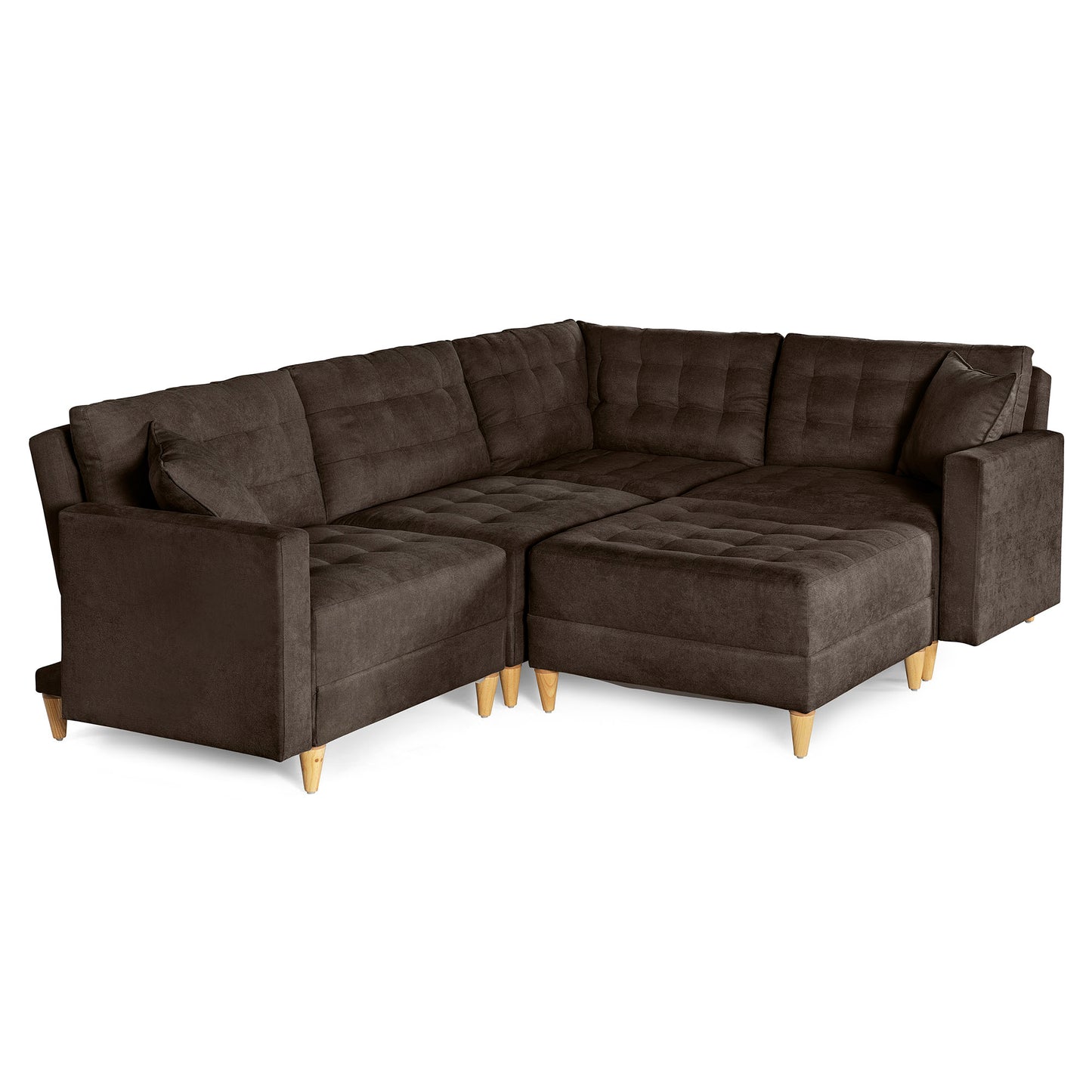 Sala Modular Godric de 5 modulos Color Chocolate