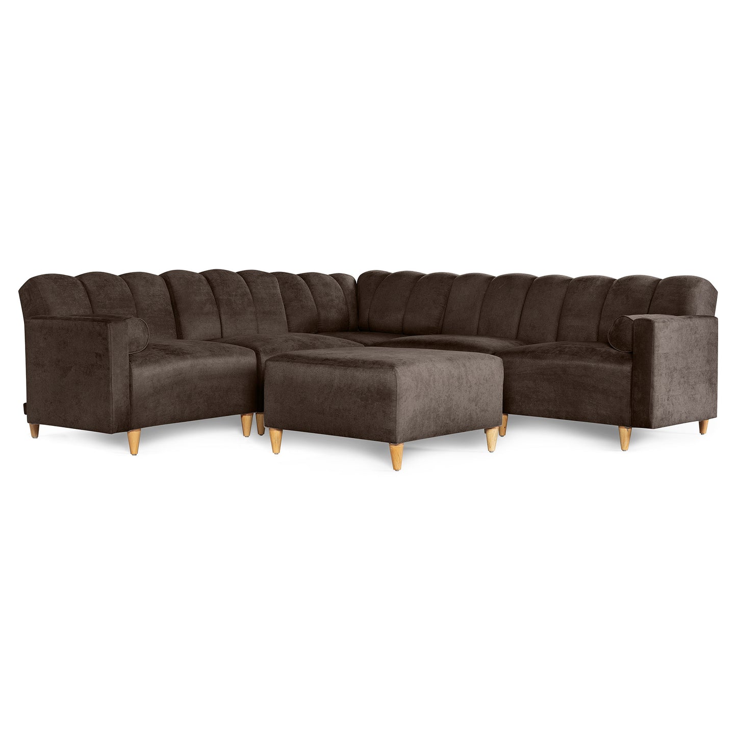 Sala Modular Kieran de 6 modulos Color Chocolate