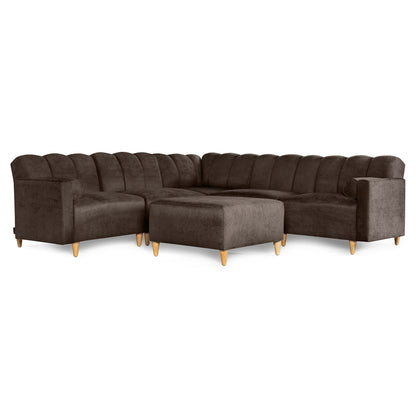 Sala Modular Kieran de 6 modulos Color Chocolate