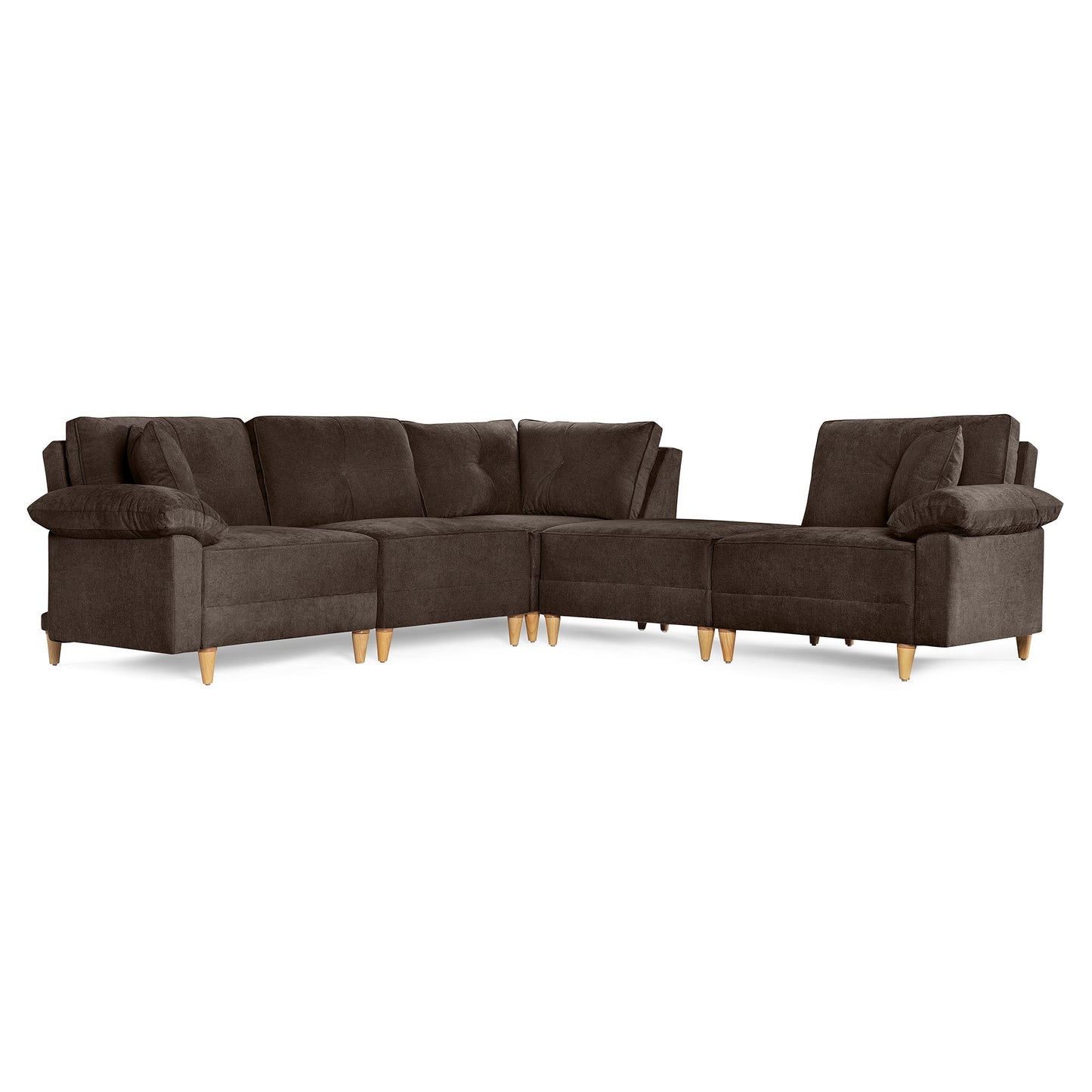 Sala Modular Maristella de 5 modulos Color Chocolate