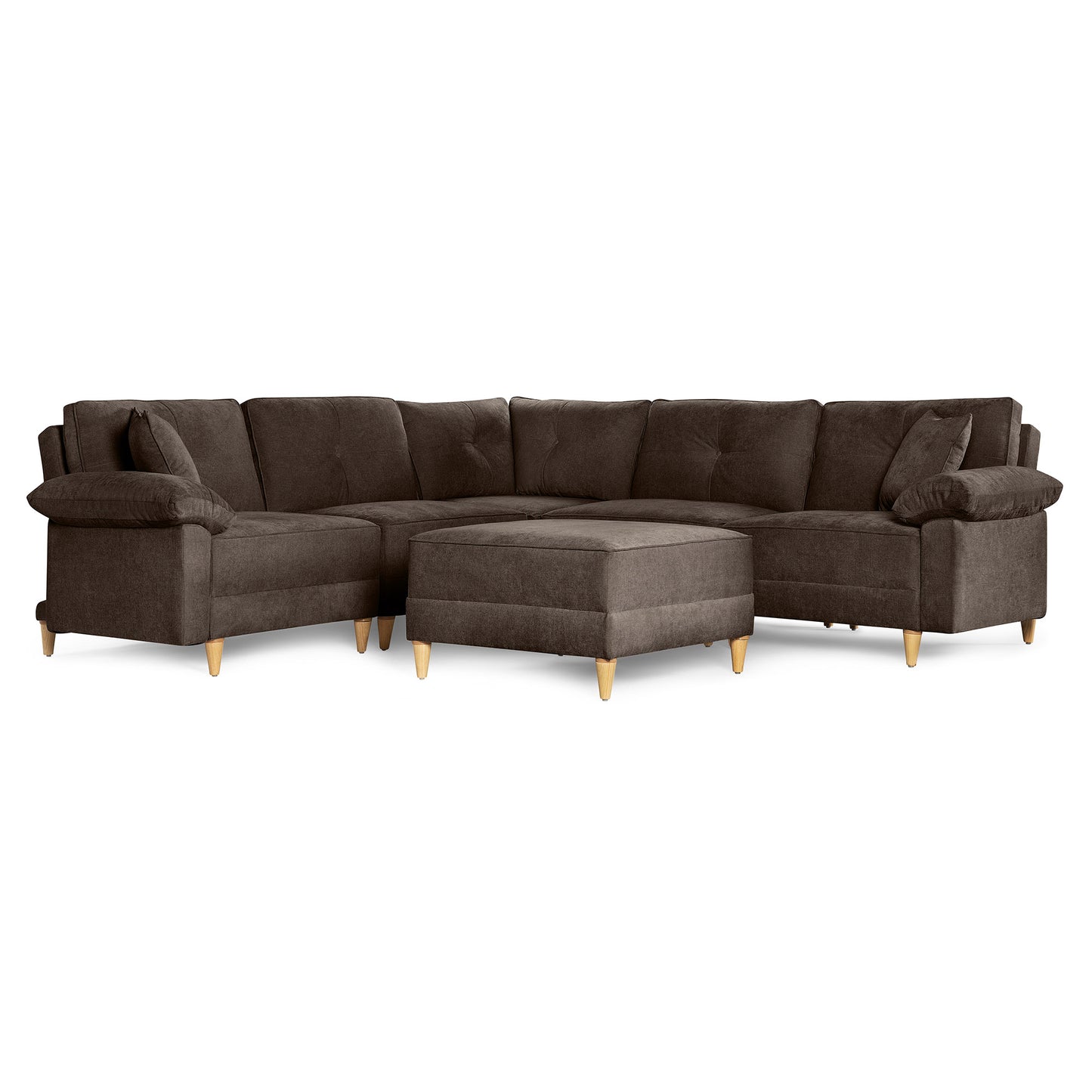 Sala Modular Maristella De 6 modulos Color Chocolate