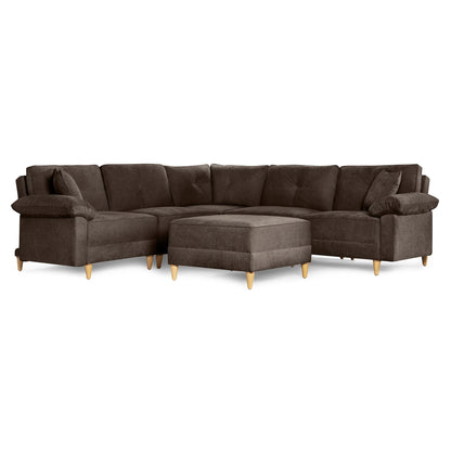 Sala Modular Maristella De 6 modulos Color Chocolate