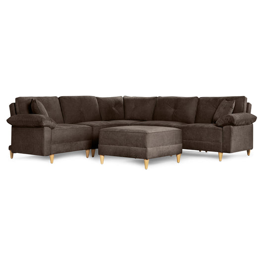 Sala Modular Maristella De 6 modulos Color Chocolate