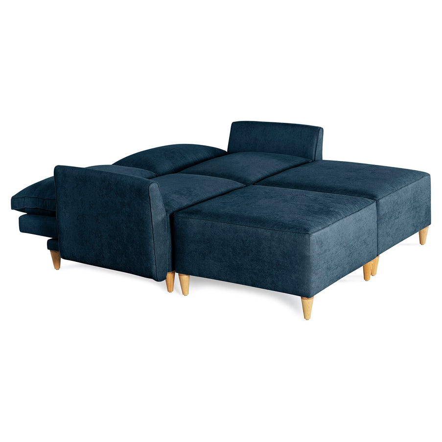 Sala modular Morelli de 4 modulos Color Azul