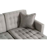 Sala Modular Doble Chaise Marietta Color Gris Claro