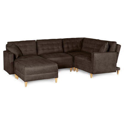Sala Modular Godric de 5 modulos Color Chocolate