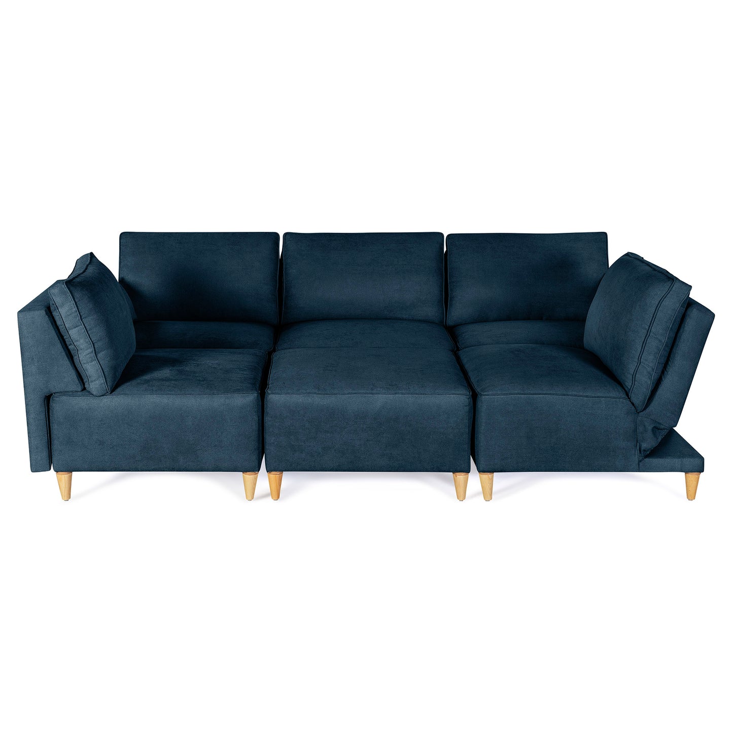 Sala modular Morelli de 6 modulos Color Azul