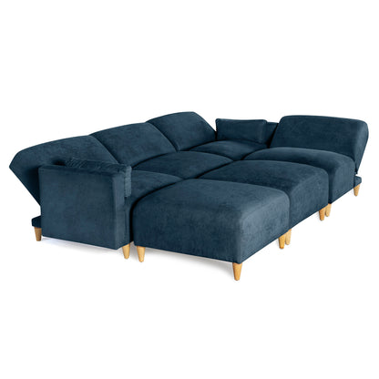 Sala Modular de 6 modulos Zavian Color Azul
