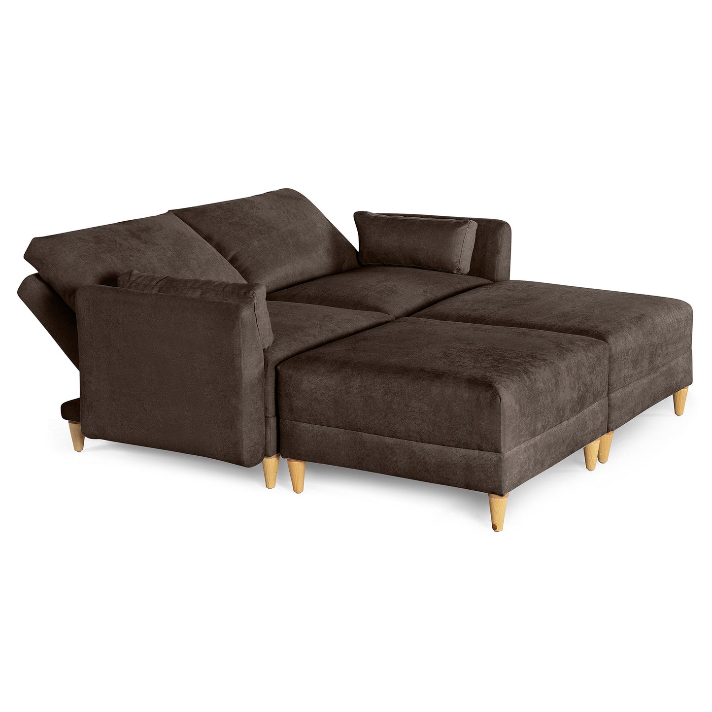 Sala modular Everyn 4 modulos Color Chocolate