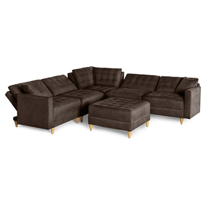 Sala Modular Godric de 6 modulos Color Chocolate