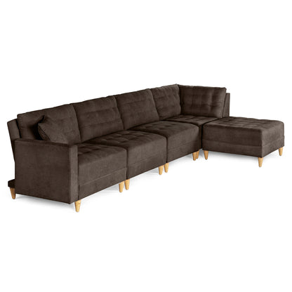 Sala Modular Godric de 5 modulos Color Chocolate