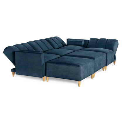Sala Modular Kieran de 6 modulos Color Azul