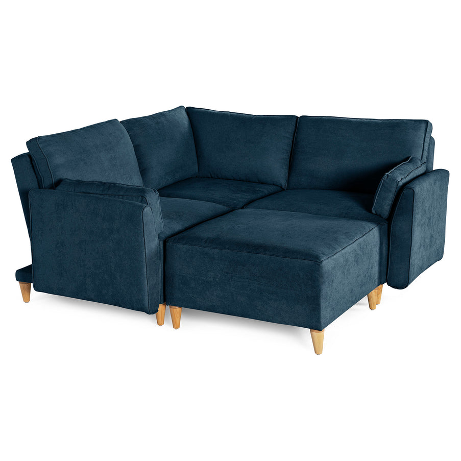 Sala modular Morelli de 4 modulos Color Azul