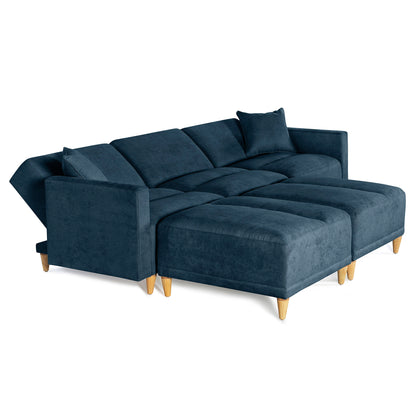 Sala modular Avalon de 5 modulos  Color Azul