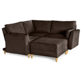 Sala De 4 Modulos Makora Everyn Memory Foam Chocolate Chenil Respaldo Reclinable De 3 Posiciones