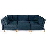 Sala Modular Maristella De 6 modulos Color Azul