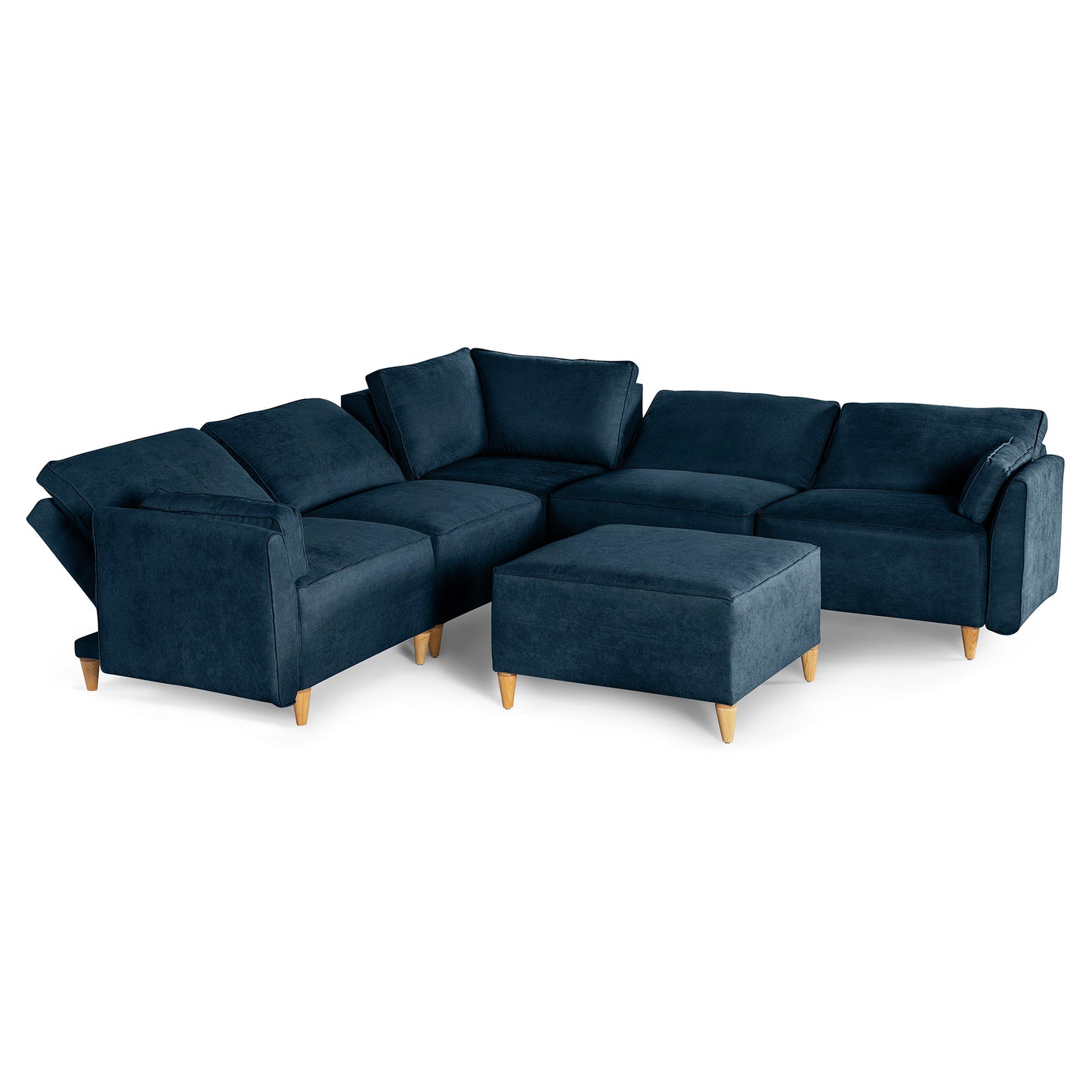 Sala modular Morelli de 6 modulos Color Azul