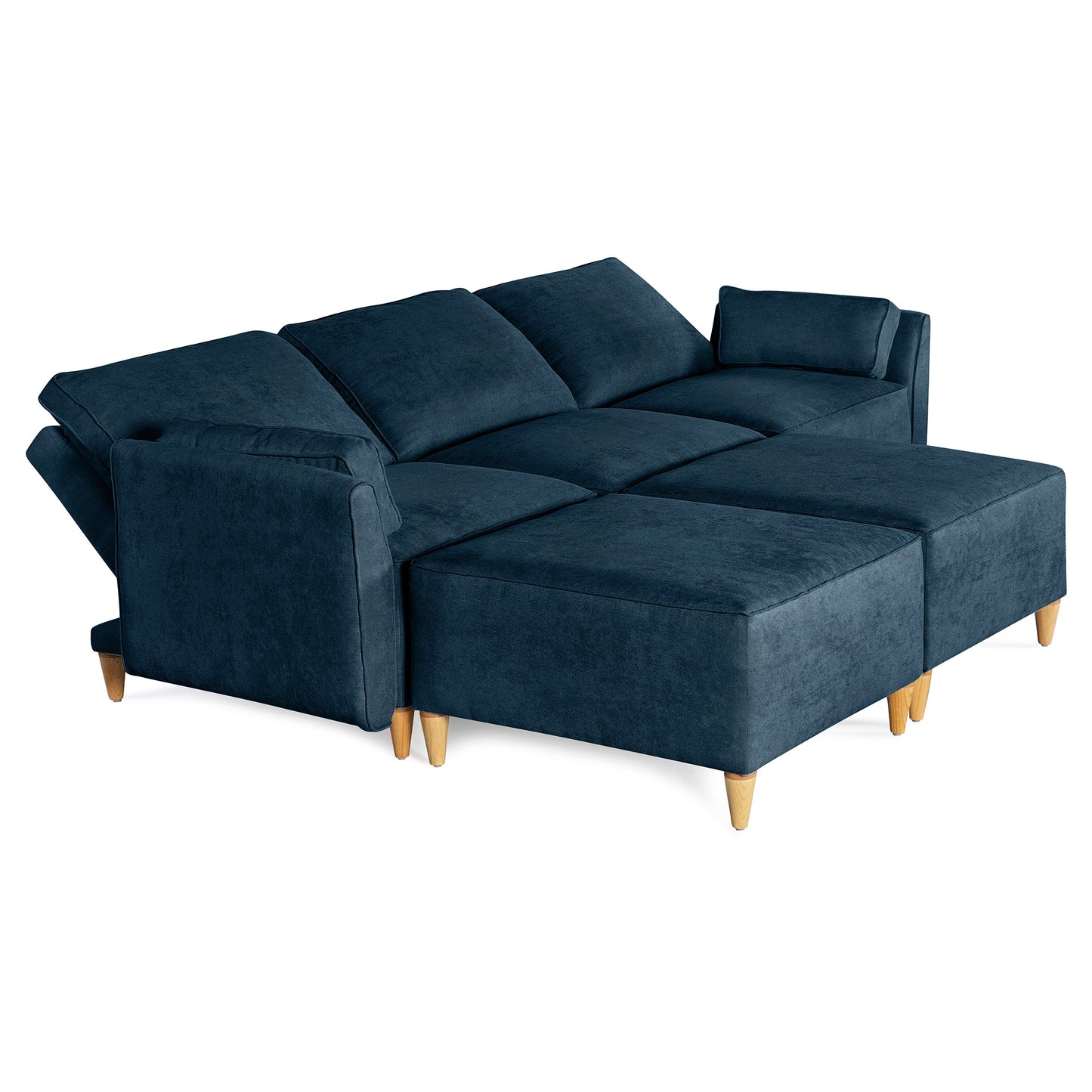 Sala modular Morelli de 5 modulos Color Azul