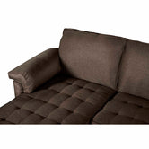 Sala Modular Doble Chaise Salazar Color Chocolate