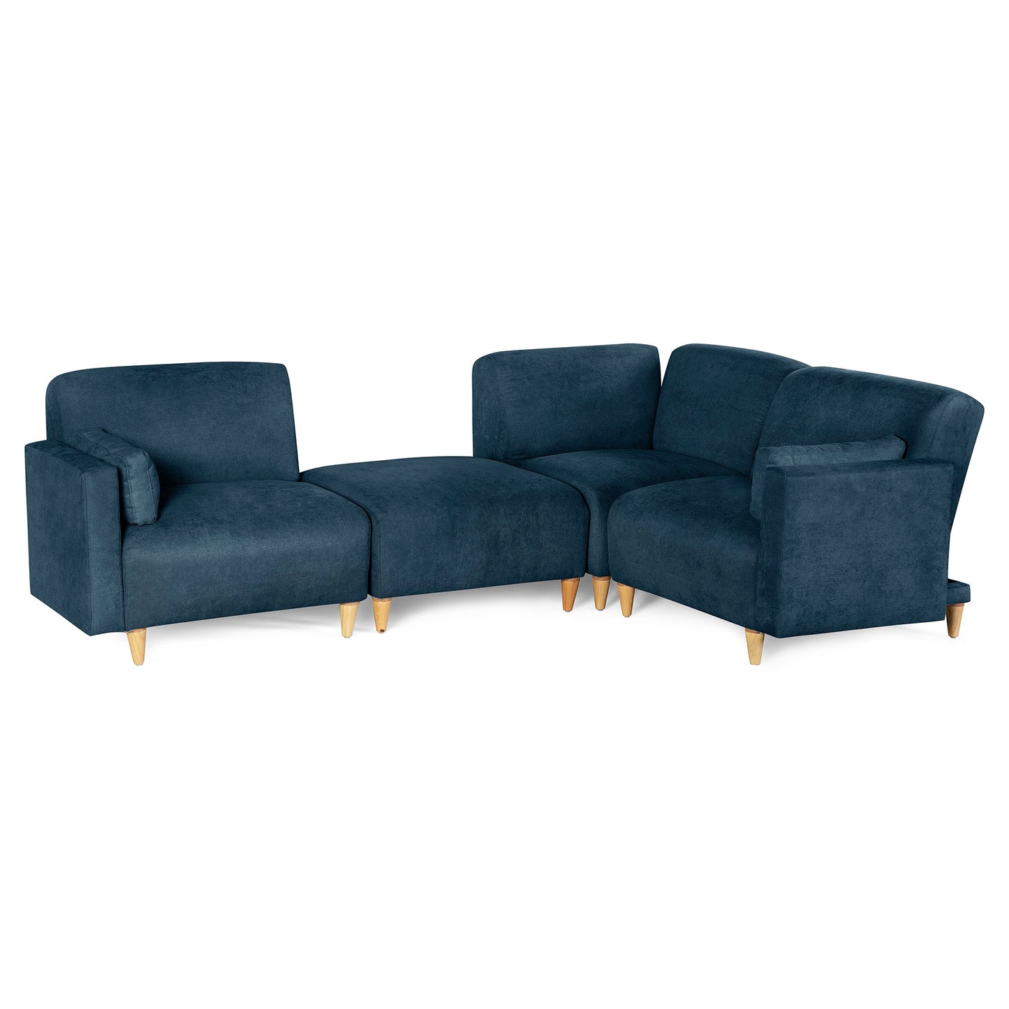 Sala Modular de 4 modulos Zavian Color Azul