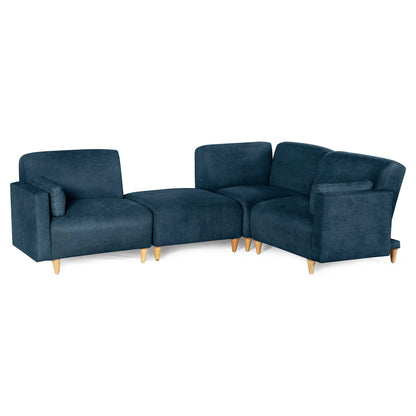 Sala Modular de 4 modulos Zavian Color Azul