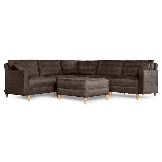 Sala Modular Godric de 6 modulos Color Chocolate