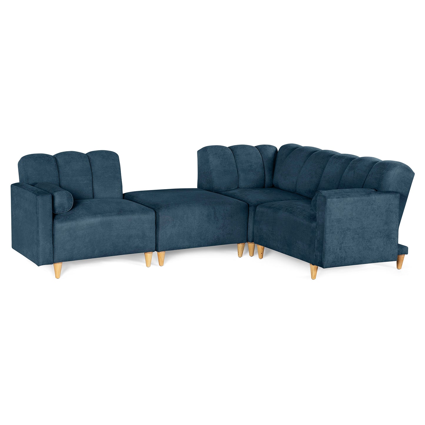 Sala Modular Kieran de 4 modulos Color Azul