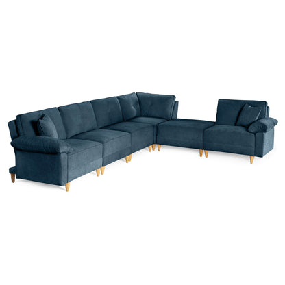 Sala Modular Maristella De 6 modulos Color Azul