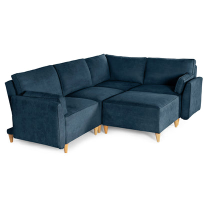 Sala modular Morelli de 5 modulos Color Azul