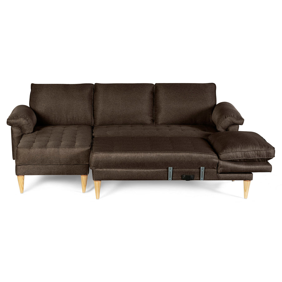 Sala Modular Doble Chaise Salazar Color Chocolate