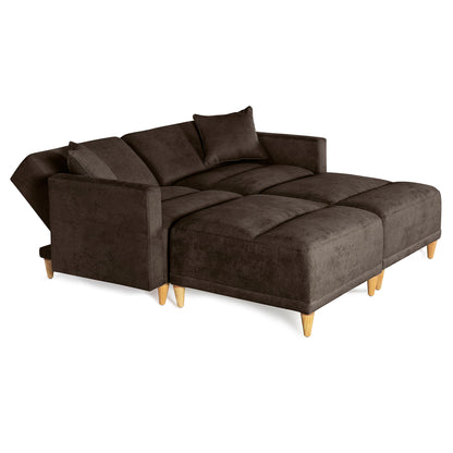 Sala modular Avalon de 4 modulos Color Chocolate