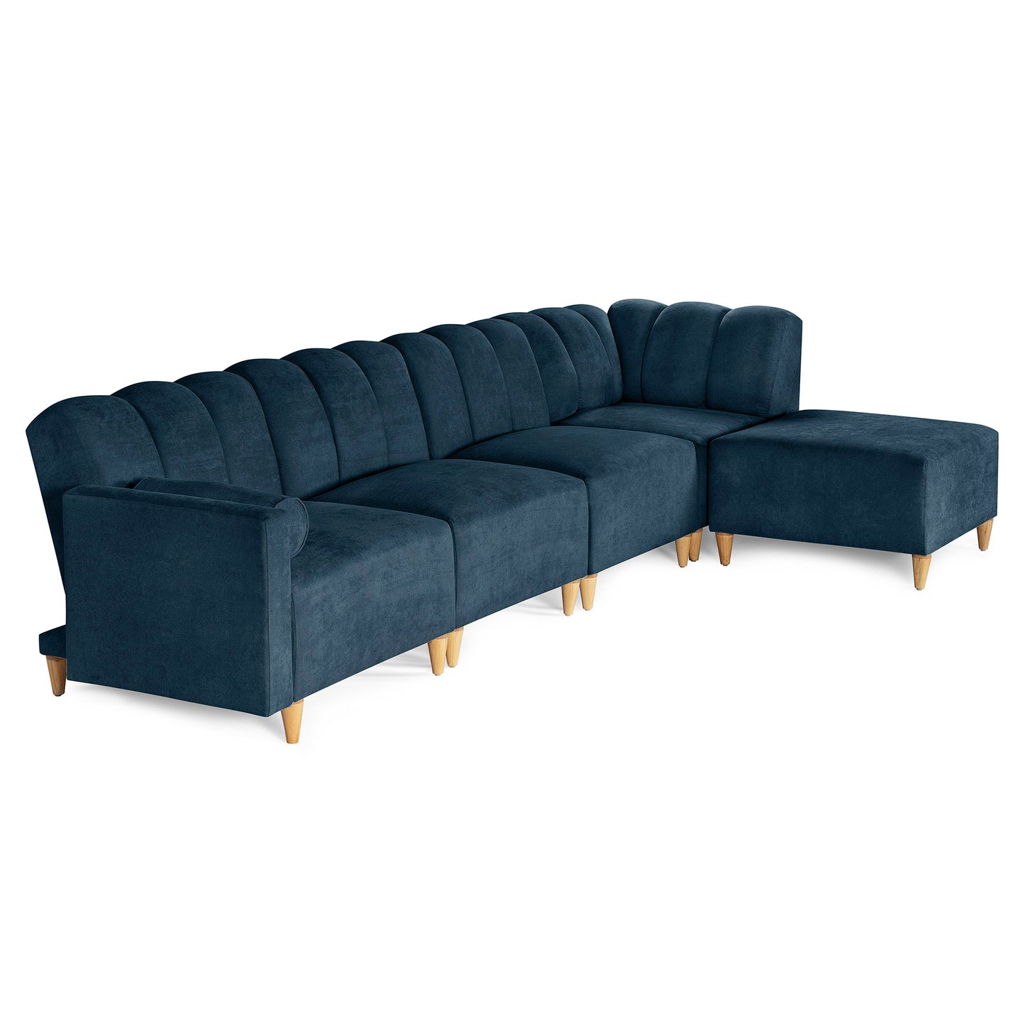 Sala Modular Kieran de 5 modulos Color Azul