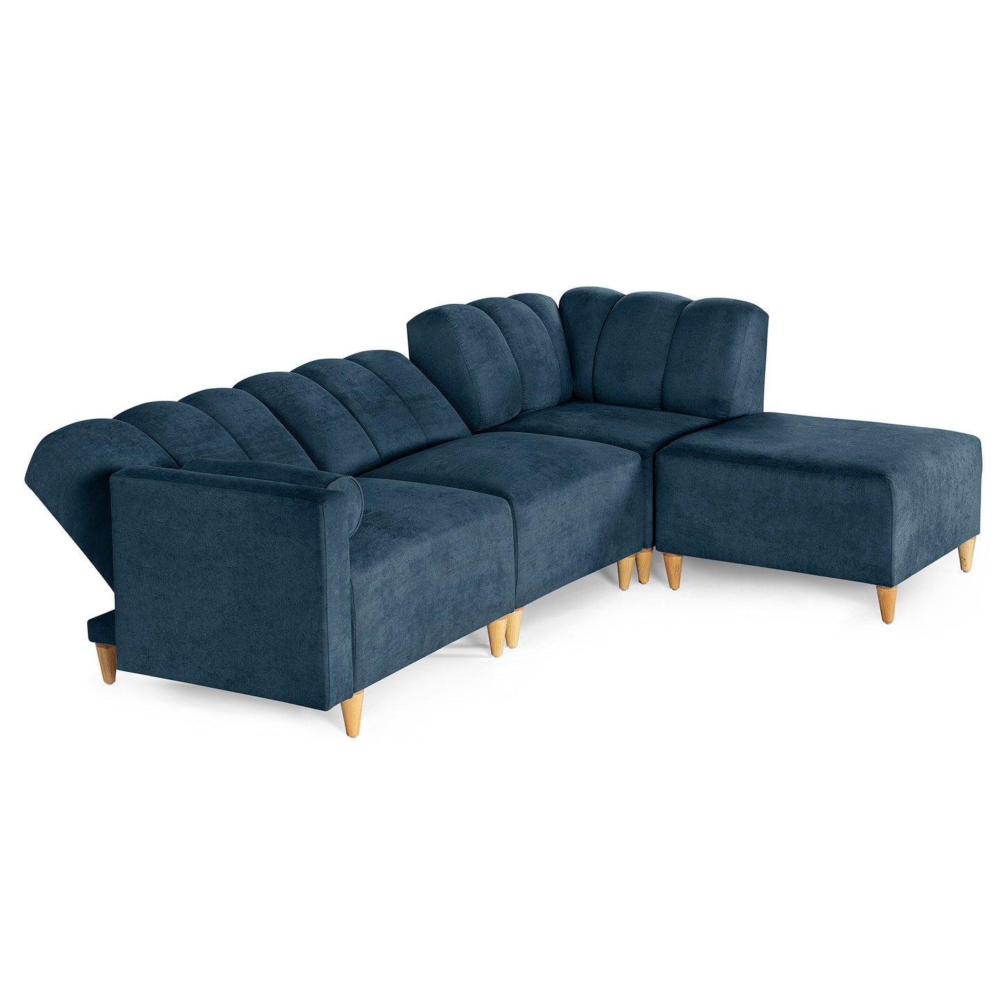 Sala Modular Kieran de 4 modulos Color Azul