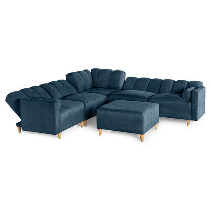 Sala Modular Kieran de 6 modulos Color Azul