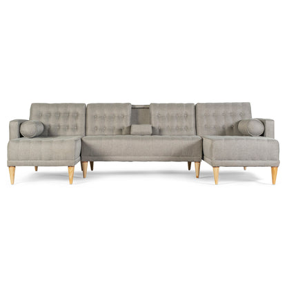 Sala Modular Doble Chaise Brandon Gris