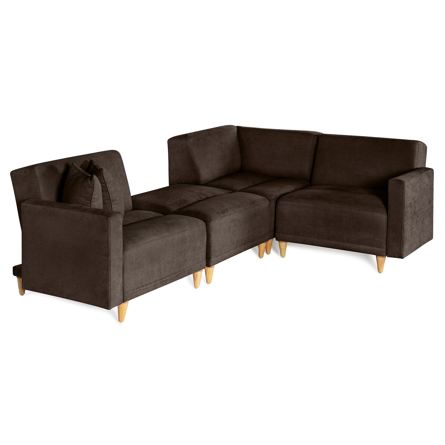 Sala modular Avalon de 4 modulos Color Chocolate