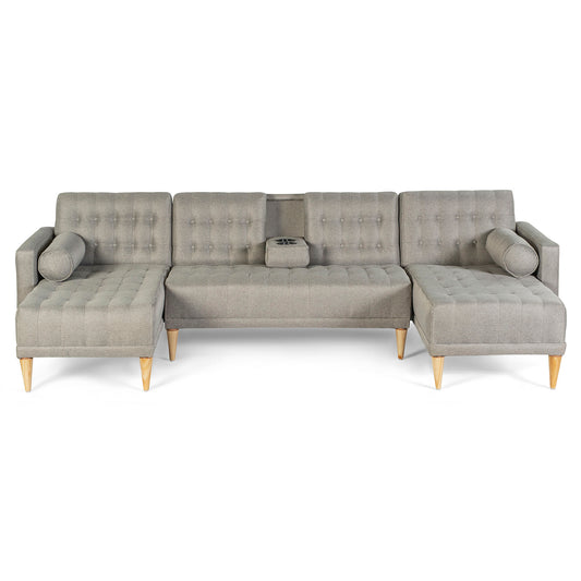 Sala Modular Doble Chaise Brandon Gris