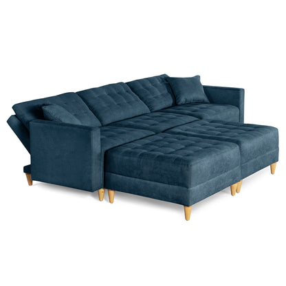 Sala Modular Godric de 5 modulos Color Azul