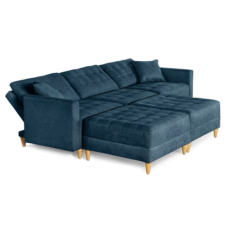 Sala Modular Godric de 5 modulos Color Azul