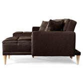 Sala Modular Doble Chaise Travis Color Chocolate