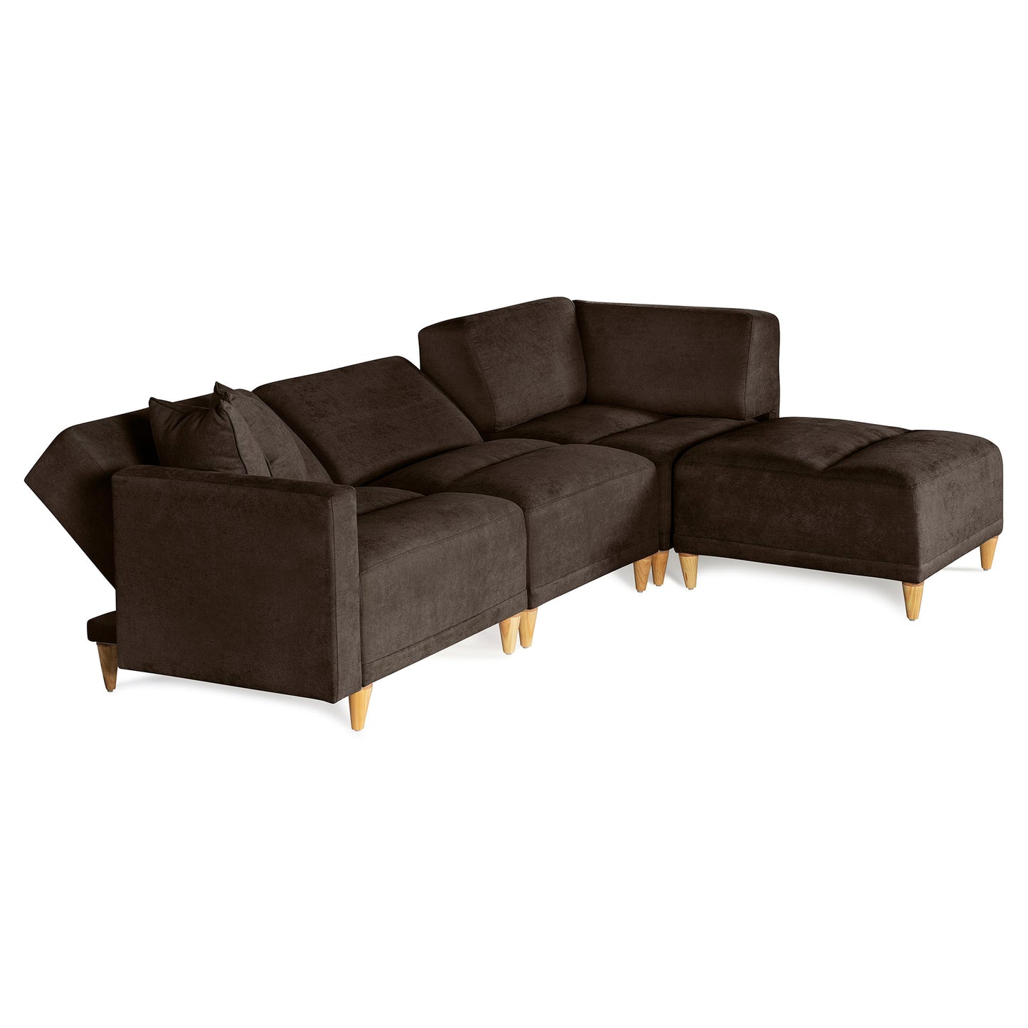 Sala modular Avalon de 4 modulos Color Chocolate