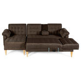 Sala Modular Doble Chaise Barker Color Chocolate